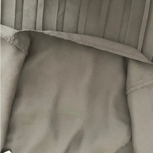 Cato Women Top 14/16 Black Sequin Trim Pleated Back Whimsigoth Fairy Girly Flowy - Picture 8 of 12